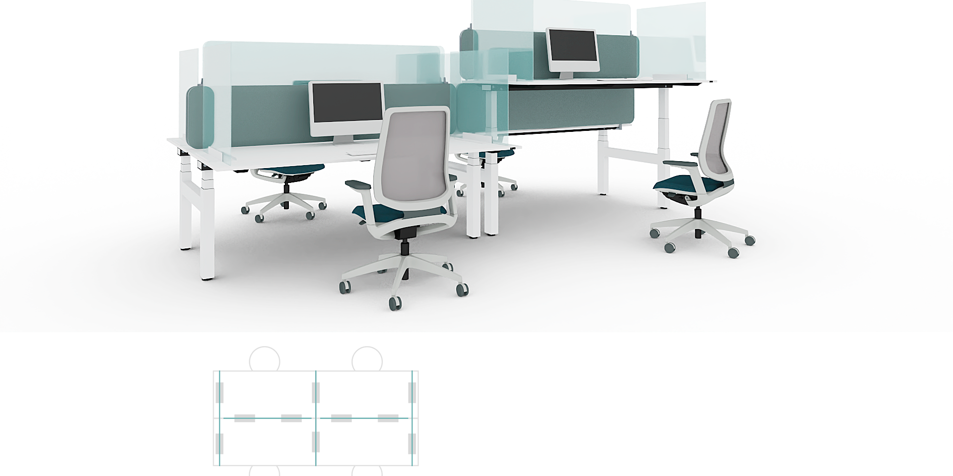 Side protection for height-adjustable workplaces