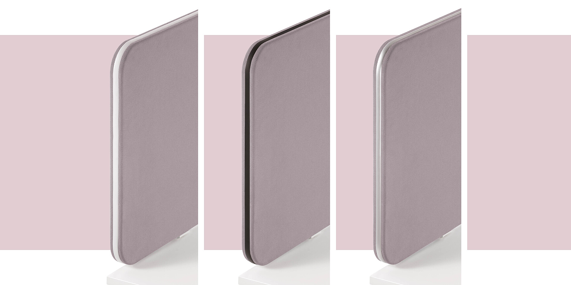 The piping is available in the colours clear white, black and white aluminium.