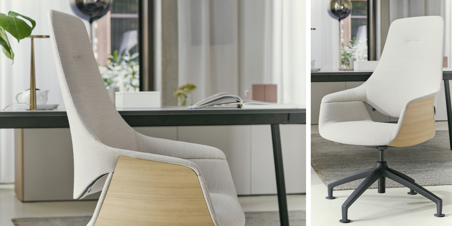 Comfortable se:mission conference chair with Steecut Trio 3