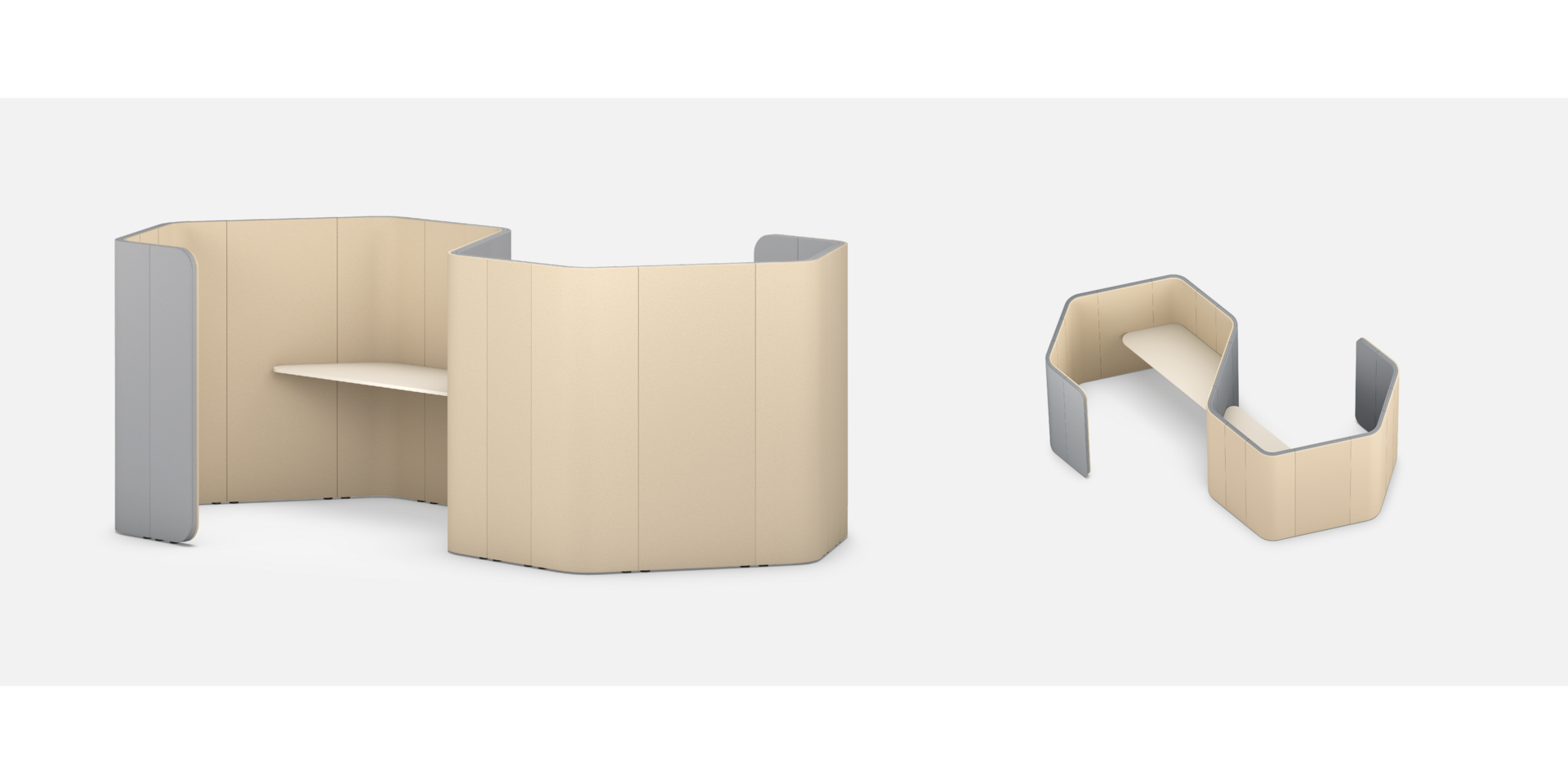 Double retreat space (honeycomb)