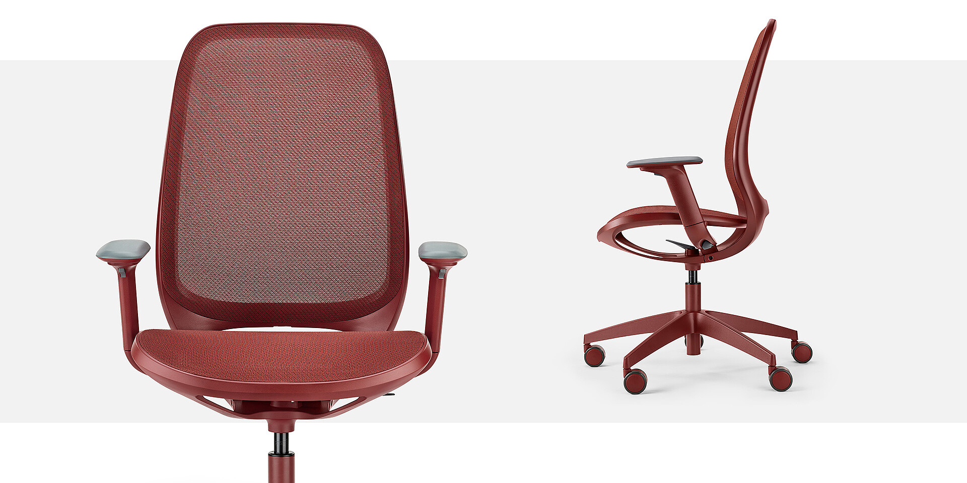 Model in ruby red