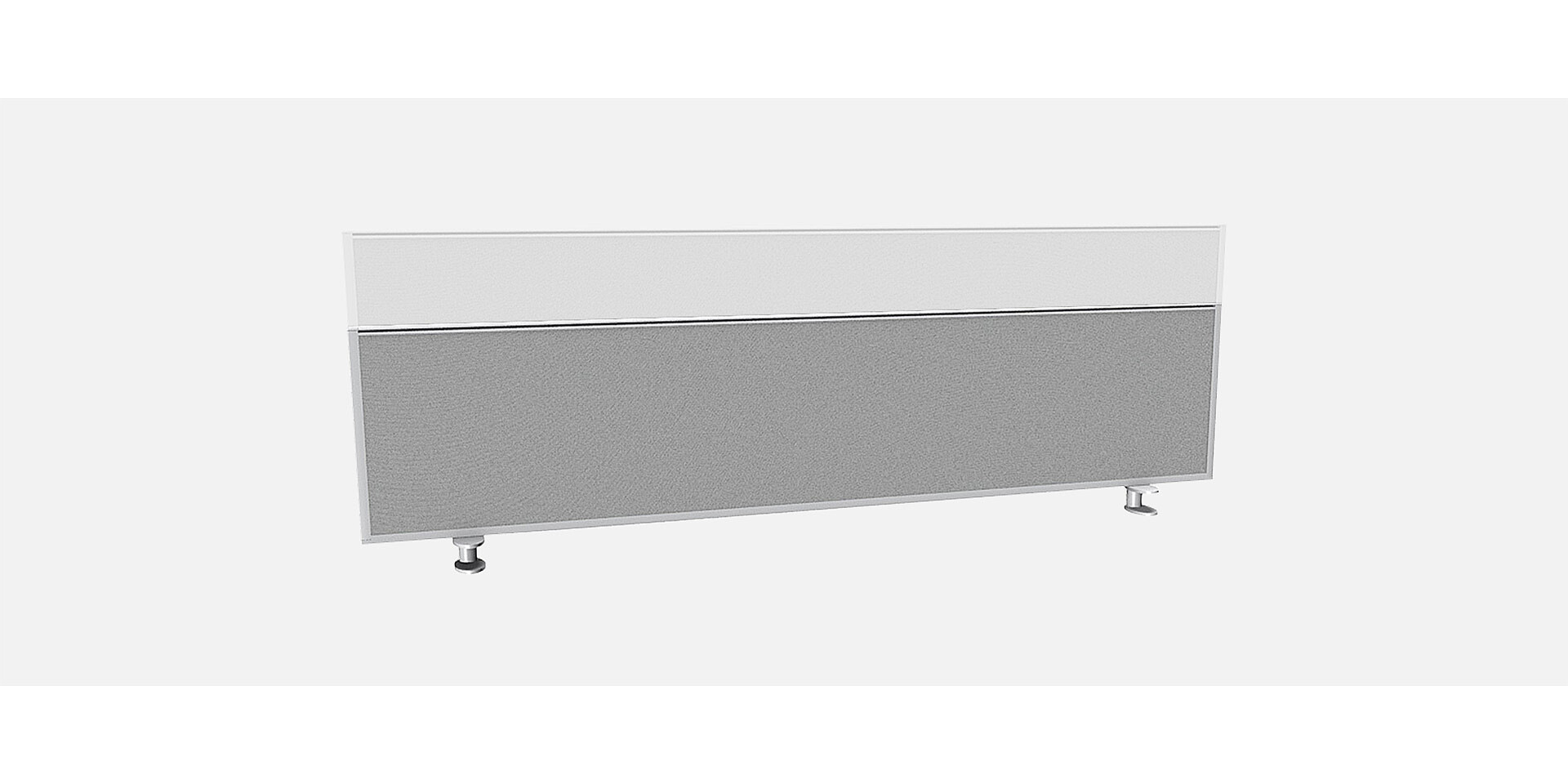 Screen element on the desk – height